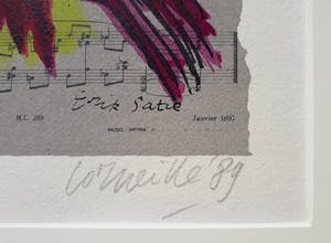 Corneille - Hommage aan Satie, zeefdruk (prachtig ingelijst) kopen? Bied vanaf 325!