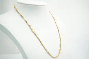 41 - Zo goed als nieuw - hoog gehalte -  22Krt geel-gouden Rope of Koord collier kopen? Bied vanaf 630!