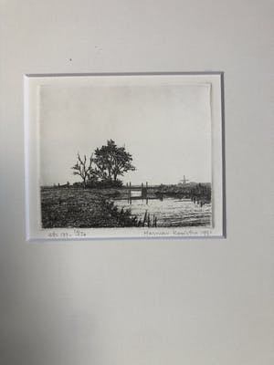 Harmen Kooistra - Landschap met molen kopen? Bied vanaf 25!