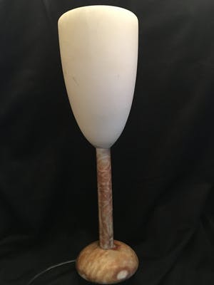 A. Pegasan - Prachtige zware alabast lamp kopen? Bied vanaf 50!