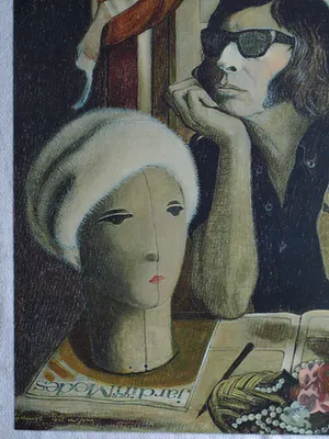 Lodewijk Post de Jong - Litho , Portret van couturier Max Heymans – 60x50 cm – oplage 19/50 kopen? Bied vanaf 40!