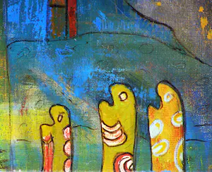 Niet of onleesbaar gesigneerd - Happy Village kopen? Bied vanaf 1!