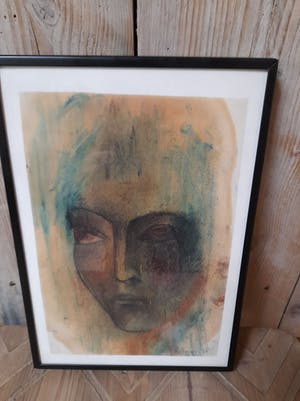 Gerard Holmens - ets in kleur kopen? Bied vanaf 1!