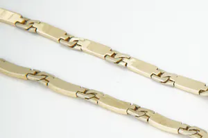 Uniek 18kt gouden BIcolor choker ketting - Infinity schakels/model - lengte 40cm kopen? Bied vanaf 970!