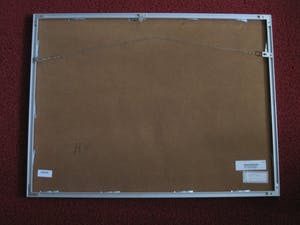 Erna van Mondfrans - Magnifiek pointillistisch Pastel "Landschap Mirepoix Frankrijk" gesigneerd - kopen? Bied vanaf 10!