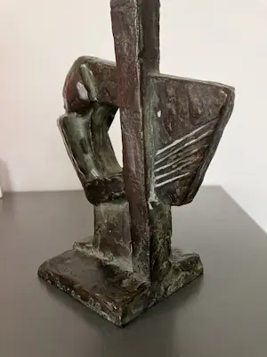 Buy Ad M. Jenner - Man met snaarinstrument/weefgetouw ?? Bid from 180!