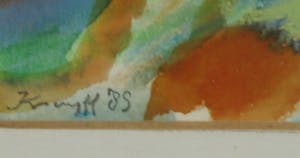Jaap Kruijff - Aquarel, Côte d'amour - Ingelijst kopen? Bied vanaf 35!