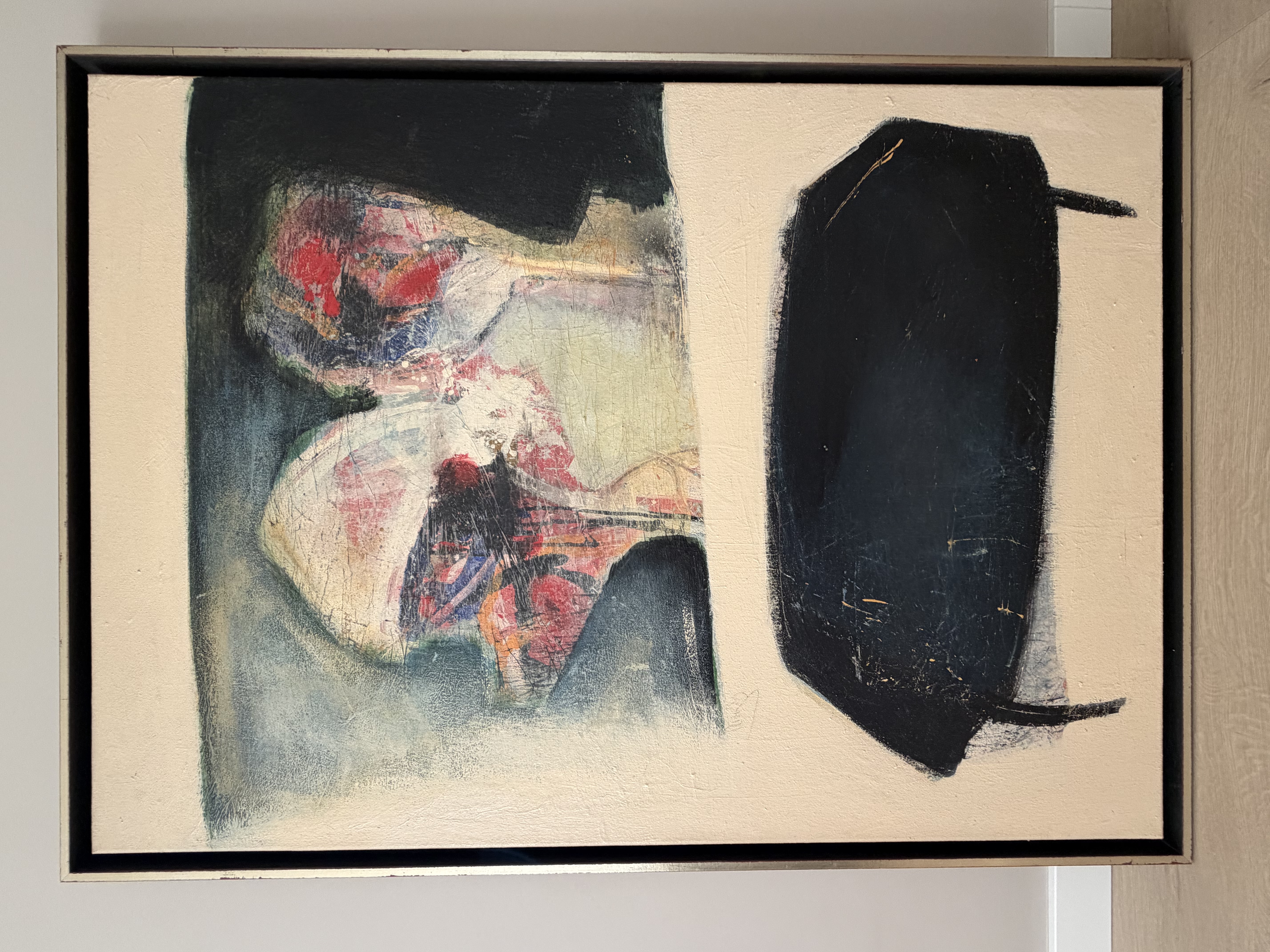 Buy Arty Grimm - Gemengde techniek op doek, Abstracte compositie - Ingelijst? Bid from 650!