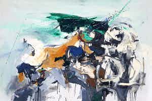 Pierre van Soest - Droom, olieverf op doek (ingelijst, groot) verkocht voor € 3750!