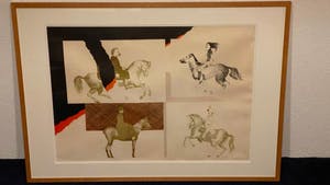 Aat Verhoog - vier ruiters te paard kopen? Bied vanaf 50!