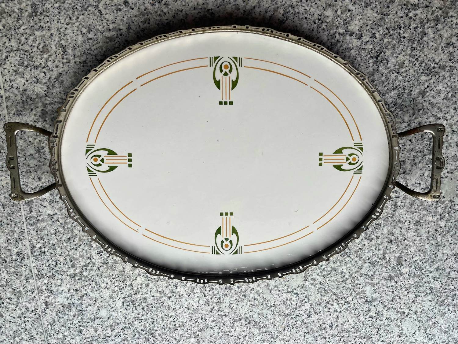 Chris van der Hoef - Art Deco dienblad en theelicht kopen? Bied vanaf 125!