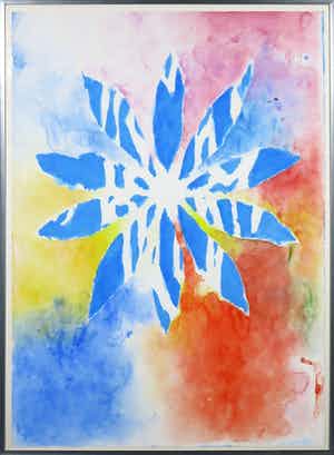 Jef Diederen - Aquarel, Zonder titel - Ingelijst verkocht voor € 200!