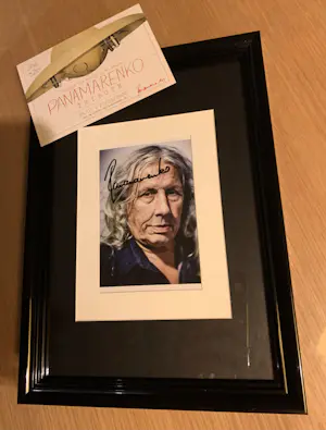 Panamarenko - Handgesigneerde foto+uitnodigingskaart kopen? Bied vanaf 100!