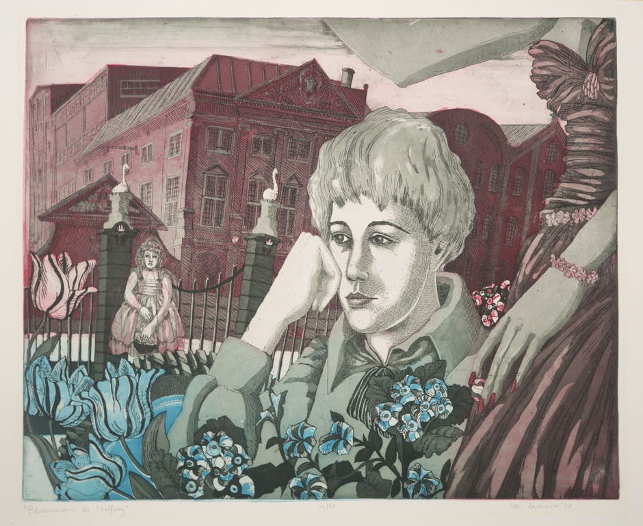Cees Landsaat - Cees Landsaat: Ets en aquatint, Bloemencorso te Halfweg kopen? Bied vanaf 1!