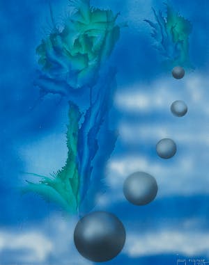 Jean Rigaux - Acryl op board, Abstracte compositie - Ingelijst kopen? Bied vanaf 1!