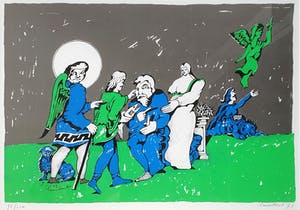 Lucebert - ' En hij opende hem de ogen' - Ingelijst 1973 kopen? Bied vanaf 195!