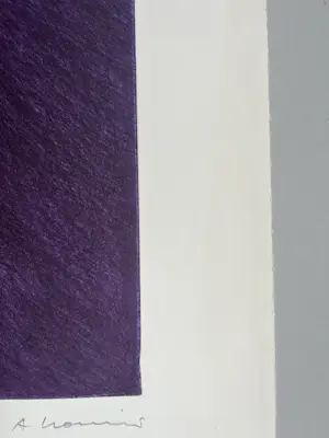 Arnulf Rainer - Violette Zudeckung - Signierte und nummerierte Original Aquatinta Radierung kopen? Bied vanaf 2200!