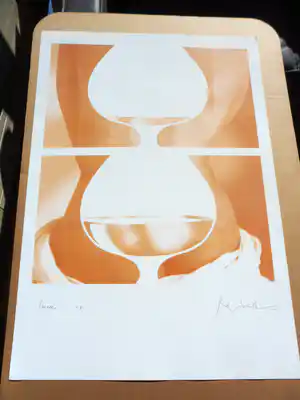 Rob Scholte - Grote zeefdruk Cascade verkocht voor € 175!