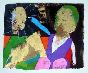 Wouter Stips - Kleurenzeefdruk I DRAW YOU A SUN Handgesigneerd. kopen? Bied vanaf 135!