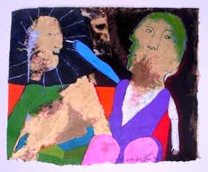 Wouter Stips - Kleurenzeefdruk I DRAW YOU A SUN Handgesigneerd. verkocht voor € 135!