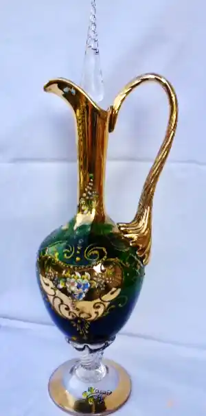 Cenedese - Grote Vintage Tre Fuochi Murano decanter / karaf. verkocht voor € 55!