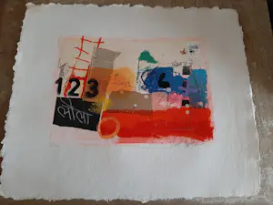 Theo Koster - Zeefdruk, collage 123 kopen? Bied vanaf 35!