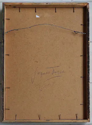 Jacques Tange - Compositie met figuren - Ingelijst kopen? Bied vanaf 225!