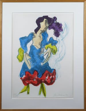 Jan Sierhuis - Litho, Flamenco, Ingelijst kopen? Bied vanaf 50!