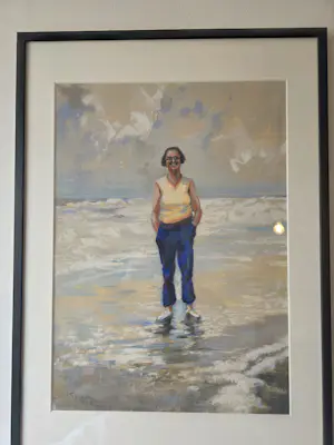 Hein Froonen - Volle vrouw op strand kopen? Bied vanaf 750!