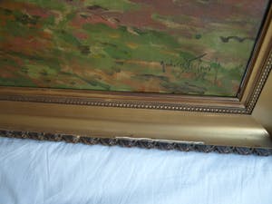 Andries Verleur - Groot olieverfschilderij, Landschap met schaapskooi – ingelijst – 1917 kopen? Bied vanaf 1!