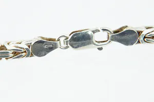 Massief 2e gehalte (925/1000) zilveren "Konings" ketting - 50cm lengte - zgan! kopen? Bied vanaf 50!