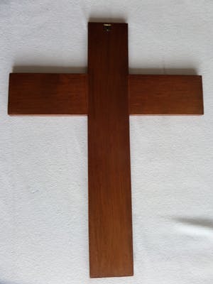 Hubert Levigne - GROOT GEBRANDSCHILDERD KRUIS ZELDZAAM kopen? Bied vanaf 70!