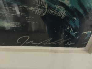 Julian Schnabel - Bandini (his foe pursued) - handbeschilderde zeefdruk met epoxy kopen? Bied vanaf 1750!