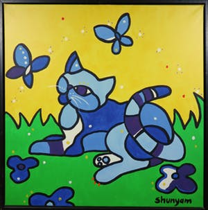 Shunyam - Acryl op doek, Royal Delft - Ingelijst kopen? Bied vanaf 100!