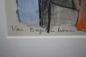 Lita van Engelenhoven - Tulipano - gemengde techniek 1996 - in een fraaie lijst kopen? Bied vanaf 100!