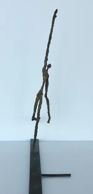 Franz Josef Vanck - Brons (wandobject), Springend figuur kopen? Bied vanaf 200!