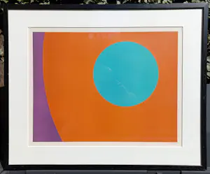 Alexander Liberman - Geometrisch abstract, litho (mooi ingelijst) kopen? Bied vanaf 350!