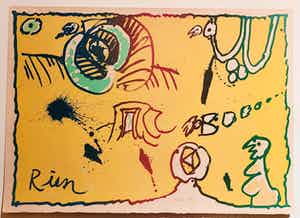 Pierre Alechinsky - 'Rien' verkocht voor € 75!