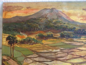 Niet of onleesbaar gesigneerd - Olieverf op doek , Indonesië ? , “Man met Eenden” - 70 x 90 cm kopen? Bied vanaf 10!