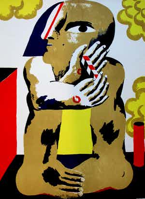 Horst Antes - Litho: Kopffüßler verkocht voor € 99!