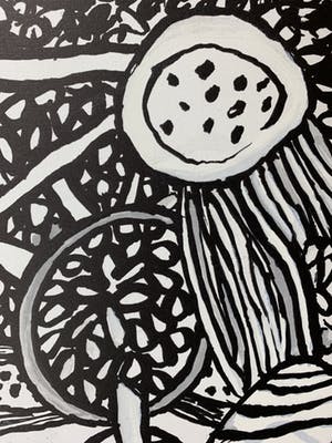 Corneille - kleurenzeefdruk - 'Sous les feuillages' - 1975 kopen? Bied vanaf 250!