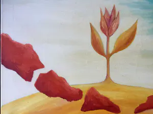 Jaap Zwart - Surrealistische landschap | olieverf op doek kopen? Bied vanaf 1!