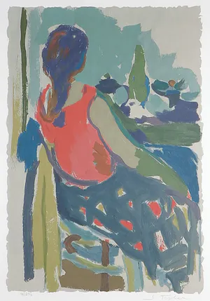 Samuel Tepler - Zeefdruk, Zonder titel - Ingelijst kopen? Bied vanaf 1!