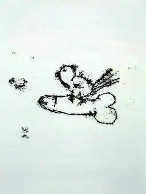 Tracey Emin - Singing Bird - Tattoo 2007 - verso drukgesigneerd: ready to frame/ready to stick verkocht voor € 50!