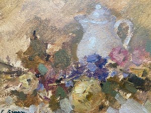 Frans Bruers - stilleven met theepot kopen? Bied vanaf 42!