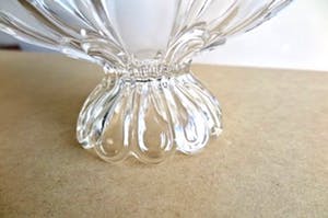 Walther glas - Schaal op voet -Design Bloem I -Zware kwaliteit loodkristal-Geslepen&Gesatineerd kopen? Bied vanaf 1!