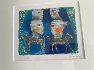 Astrid Engels - 4 hoofden en 2 honden kopen? Bied vanaf 50!