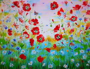 Elva Polyakova - Bloemen in de zomertijd kaufen? Bieten Sie von 350!