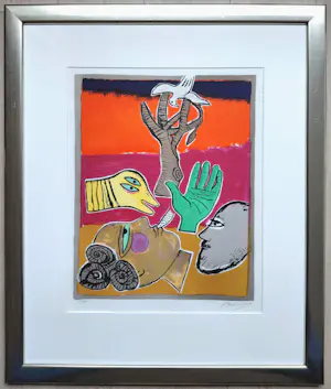 Corneille - Le baobab, zeefdruk (mooi ingelijst) kopen? Bied vanaf 275!