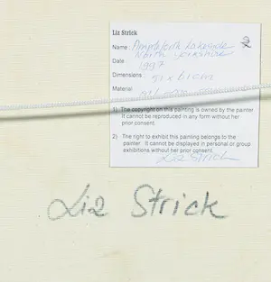 Liz Strick - Olieverf op doek, Ampleforth Lakeside, North Yorkshire - Ingelijst kopen? Bied vanaf 1!